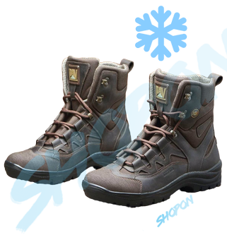 Берцы зимние ботинки тактические мужские, черевики тактичні чоловічі берці зимові, натуральна шкіра, размер 39, Bounce ar. SF-UJ-2139, цвет коричневый