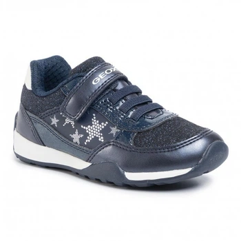 Детские кроссовки Geox Jocker plus girl 26 сине-серебряные
