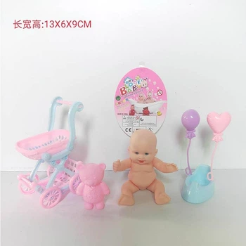 Пупс с коляской Star Toys 11см, горшок, аксессуары LE566H-10