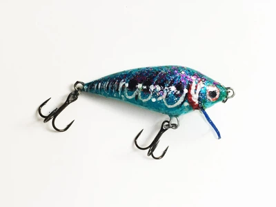 Воблер на хижака блакитний Shad Bukhara SM Gyre 60мм 9.6g Crackers BWTS з трійниками