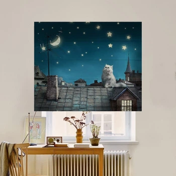 Римська штора система Classic InHt Фотодрук Котики 12-272 Блекаут 40х170 см
