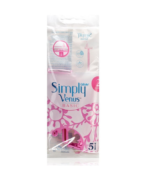 Одноразові бритви для гоління Gillette Simply Venus 2 Basic, 5шт