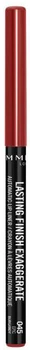 Олівець для губ Rimmel Lasting Finish Exaggerate 045 Epic Burgandy (3616303004224)