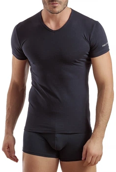 Синая мужская футболка Enrico Coveri ET1001 Blu 52(XL) Синий