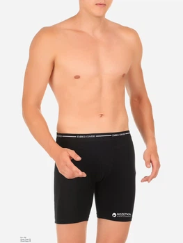 Черные удлиненные боксеры Enrico Coveri ЕВ1000Long Nero 54(XXL) Черный