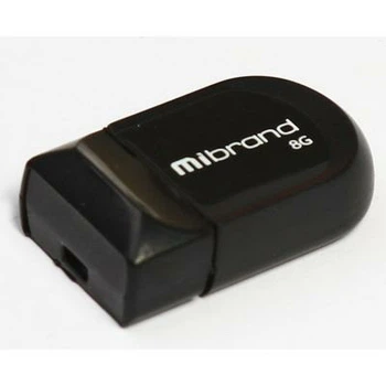 Накопичувач 8GB Mibrand Scorpio Black (MI2.0/SC8M3B)