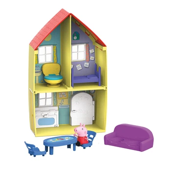 Игровой набор Домик Пеппы Peppa Pig двухэтажный с фигуркой и мебелью