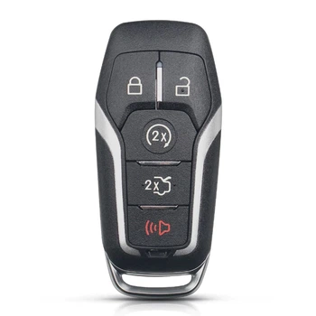 Корпус смарт ключа для Ford Fusion Explorer Edge AdlerKey (85-89) на 5 кнопок без електроніки та логотипу (болванка, запчастина, заготівля)