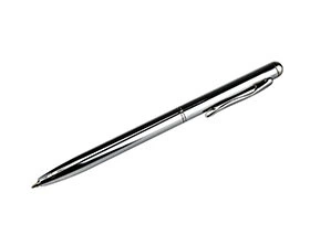 Ручка шариковая Troika Refill Cylinder, серебристый