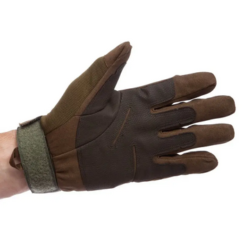 Військові рукавички тактичні спорт полювання із закритими пальцями (473157-Prob) ХL Оливкові