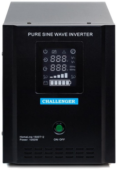 ДБЖ Challenger HomeLine 1500T12 (1050 Вт) з правильною синусоїдою 12В