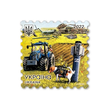 Магніт "ПАТРОН" Ракета марка F мдф 62х62 мм