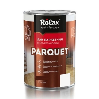 Лак паркетний поліуретановий Rolax Parquet напівматовий 2.5 л
