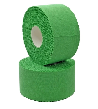 Спортивний тейп Athletic tape 3,8 см x 14 м Медіспорт зелений
