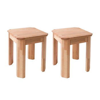 Табурет BERLIN из массива бука 350*350*450мм KROKWOOD