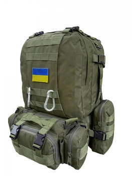 Тактический рюкзак олива военный армейский ЗСУ 50л с подсумками