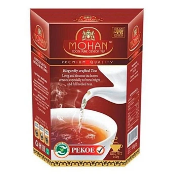 Черный цейлонский чай среднелистовой Pekoe Mohan 100 гр