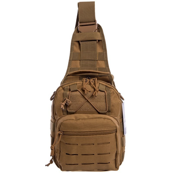 Рюкзак тактический патрульный однолямочный SILVER KNIGHT YQS-099 10 л хаки