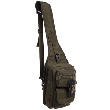 Рюкзак тактичний патрульний однолямковий SILVER KNIGHT TY-184 10 л оливковий