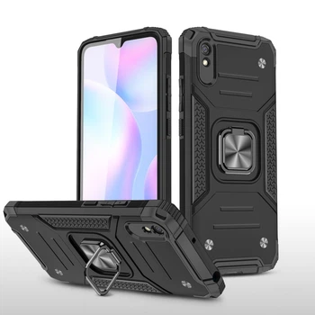 Чохол Protector для Xiaomi Redmi 9A протиударний бампер з підставкою Black
