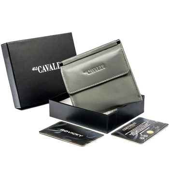 Гаманець жіночий шкіряний 4U CAVALDI RD-16-GCL-6245 сірий