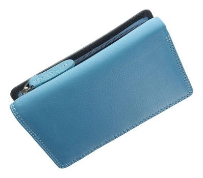 Кошелек женский кожаный Visconti RB43 - Bora (blue multi)
