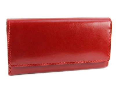 Женский кожаный кошелек Visconti MZ10 Florence IT RED