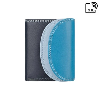 Кошелек женский кожаный Visconti RB126 BLUE M Zanzibar