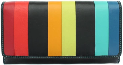 Гаманець жіночий шкіряний Visconti STR4 Kos c RFID Black Multi