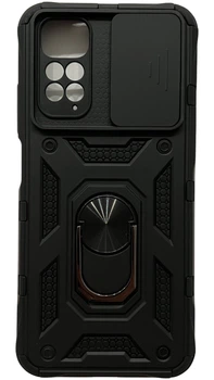 Чехол Camshield c кольцом-подставкой на Xiaomi Redmi Note 11 черный