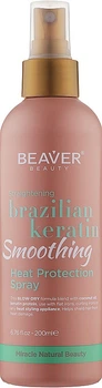 Термозащитный спрей с кератином для эластичности волос Beaver Spray Brazilian Keratin 200 мл