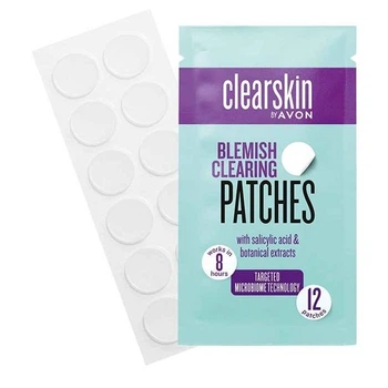 Точкові патчі Avon Clearskin для догляду за шкірою,схильною до акне 12 шт