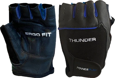Рукавички для фітнесу PowerPlay 9058 Thunder M Чорно-сині (PP_9058_M_Thunder)