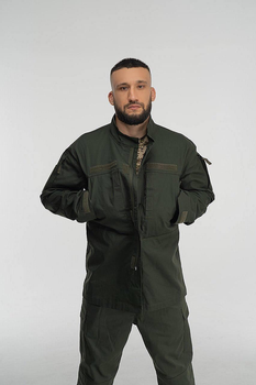 Тактична військова форма комплект костюм, (Куртка + Штани), Камуфляж "Оліва", Розмір: XXXL