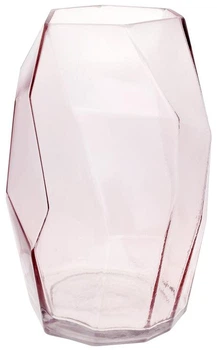 Ваза декоративная Ancient Glass Айсберг 28х18см, стекло, розовый (BD-591-323)