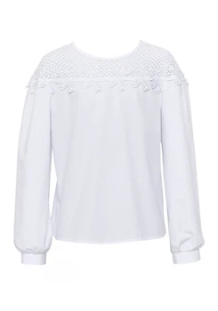 Блузка для девочки SLY 118/S/19 белая 146