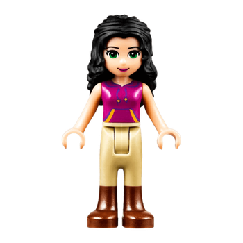 Фигурка Lego Girl Emma Tan Riding Pants Friends frnd156 Б/У