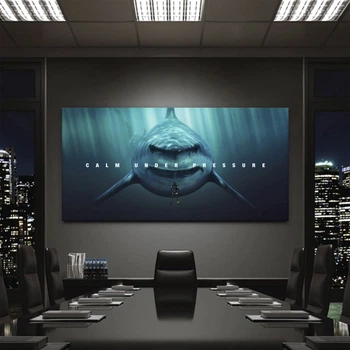 Картина Холстович Calm Under Pressure 40x80 см. Интерьерная картина для офиса, гостиной, спальни