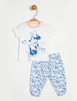 Піжама Minni Mouse 6-9 міс (68-74 см) Disney (ліцензований) Cimpa білий синій MN13933