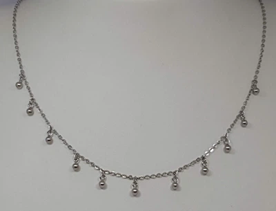 Серебряное колье Шарики. 50011117333