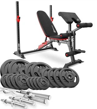 Набор Hop-Sport Strong 116кг со скамьей HS-1095