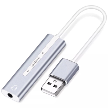 Зовнішня USB звукова карта Addap ESC-01, 3,5 мм mini Jack з регулятором гучності та плеєром