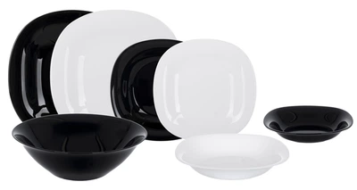 Сервиз LUMINARC CARINE WHITE and BLACK /19 пр. (N1491)