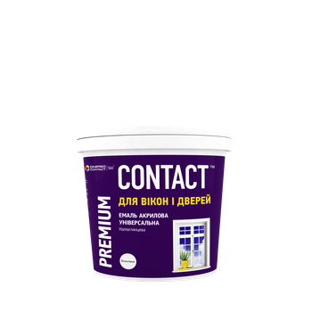Эмаль акриловая универсальная CONTACT белая 0,45 л
