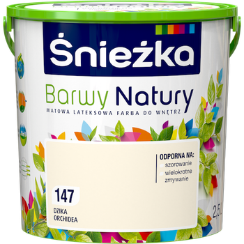 Краска интерьерная латексная Sniezka Barwy Natury 147 дикая орхидея 2,5 л