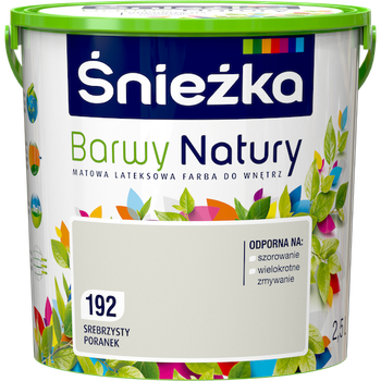 Краска интерьерная латексная Sniezka Barwy Natury 192 серебряное утро 2,5 л
