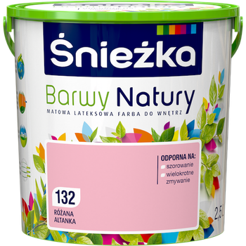 Краска интерьерная латексная Sniezka Barwy Natury 132 аллея роз 2,5 л