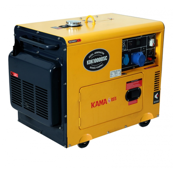 Генератор дизельний KAMA KDK-10000-SC 9,4 кВА, 1 фаза, електростартер, Туреччина
