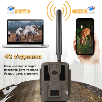 4G / APP фотопастка, лісова камера Suntek BST886-4G, 4K, 40Мп, з додатком iOS / Android