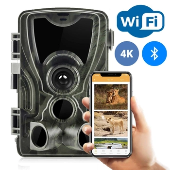 Фотоловушка, охотничья WiFi камера Suntek WiFi801pro, 4K, 30Мп, с приложением iOS / Android